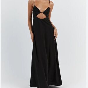 Dissh Sharni Black Midi Dress